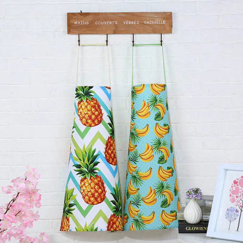 

DoreenBeads Fashion Fruit Pineapple Banana Apron Kitchen Restaurant Cooking Waist Antifouling Sleeveless Apron Gift 5Colors 1PC