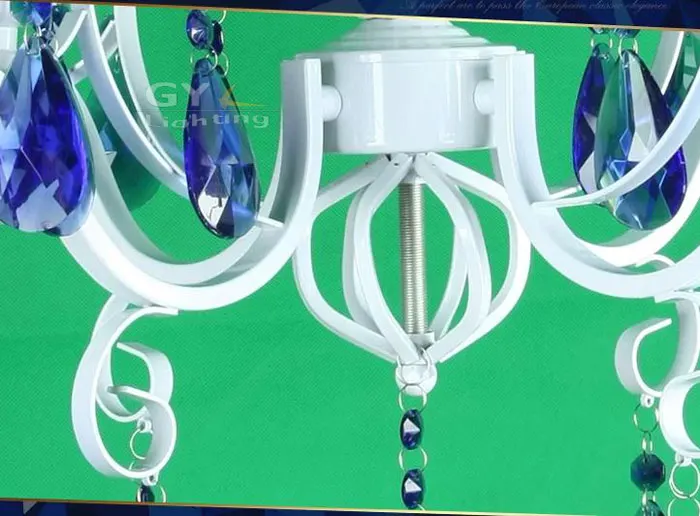 4 шт. свечи из кованого железа 220 В 58 х40 см|blue crystal chandelier|crystal chandeliercrystal chandelier white |