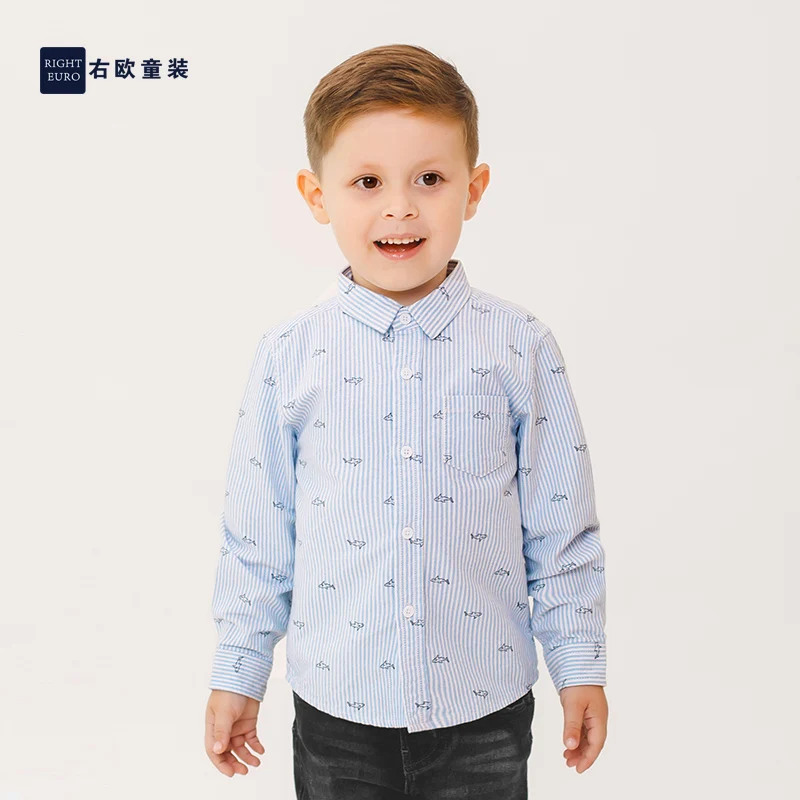 Горячая Распродажа Новое поступление 2019 Детские рубашки для мальчиков хлопковые