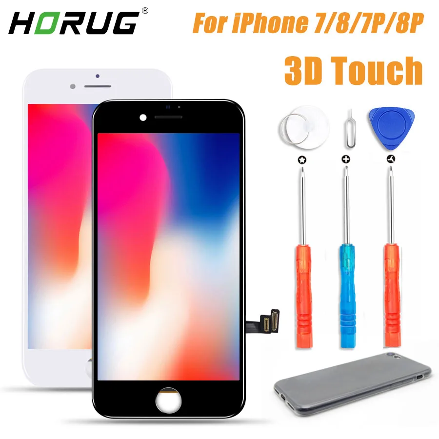 2020 100% AAAA 3D сенсорный Оригинальный ЖК экран для iPhone 7 5s 8 Plus дисплей дигитайзер