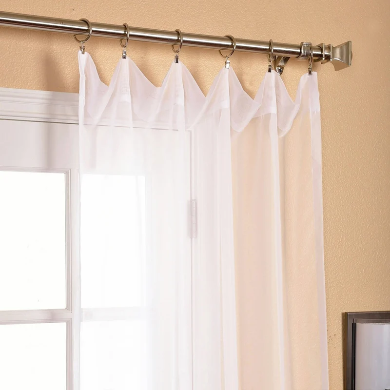 Современные белые тюлевые прозрачные Занавески для спальни гостиной окна из