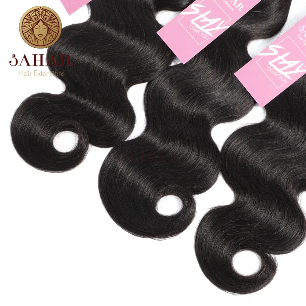 Sahar пучки волнистых волос бразильские не Реми волосы плетение 3 шт. 10 26 дюймов 100%