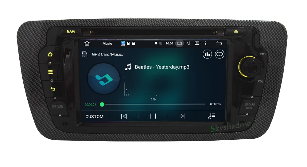 HD 1024*600 Android 6.0.1 Octa Ядро 2 Г RAM Dvd плеер Автомобиля GPS Navi карта RDS Радио Для VW Seat Ibiza 2009
