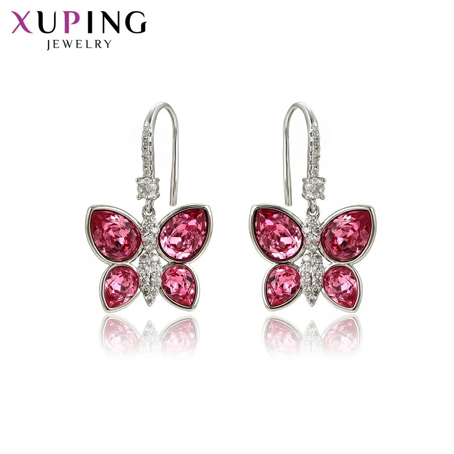 Xuping элегантные серьги в форме бабочки классические кристаллы от Swarovski цвет шарм