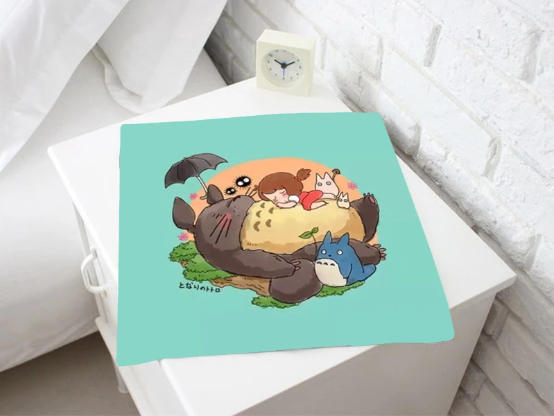 Квадратное полотенце с персонажами аниме Мой сосед Тоторо 23*23 см #40352|square towel|anime