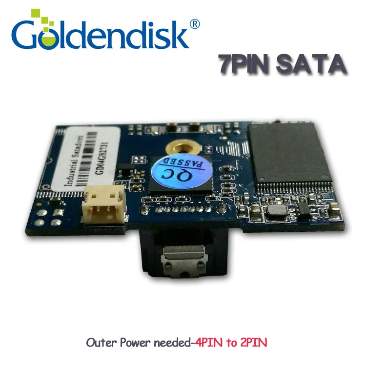 Goldendisk 7PIN SATA DOM 4 ГБ 2 Locataion отверстия диск на модуле мульти емкость до 64 Гб NAND MLC SSD|disk