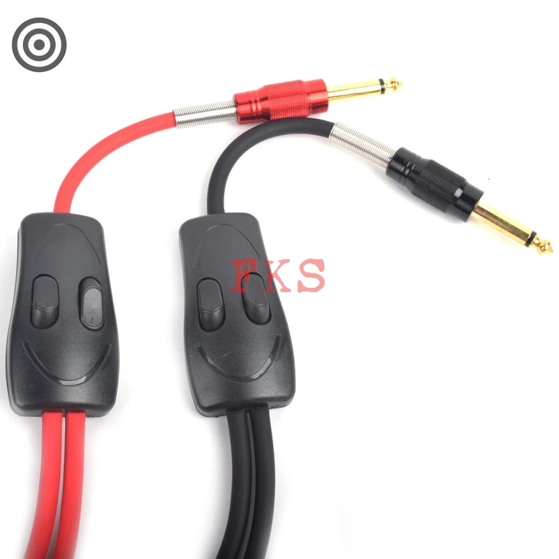 1 шт. шнур для тату-клипсы с двумя переключателями и головками может