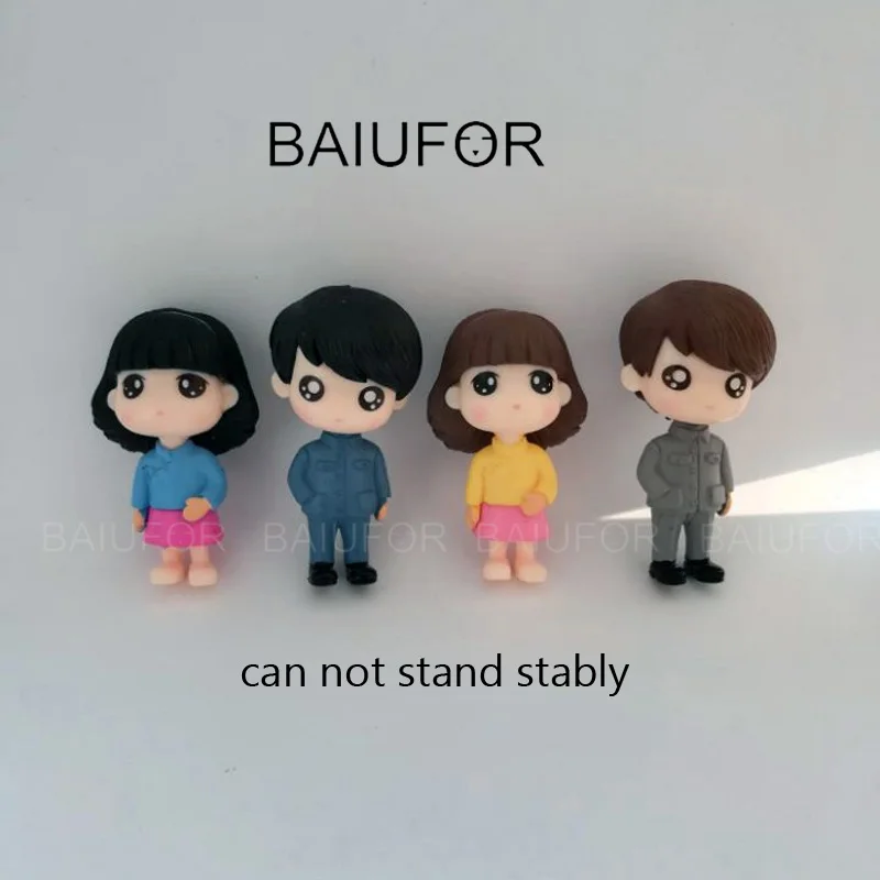 BAIUFOR Lover мультфильм пара фигурки мини сад миниатюрный Террариум суккуленты