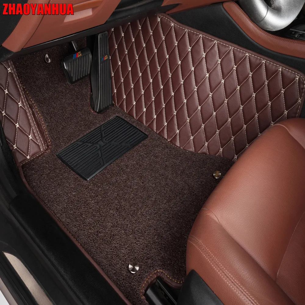 

ZHAOYANHUA Car floor mats for Hyundai Santa Fe ix35 Tucson Elantra Sonata Verna Accent Solaris 5D car-styling carpet liners