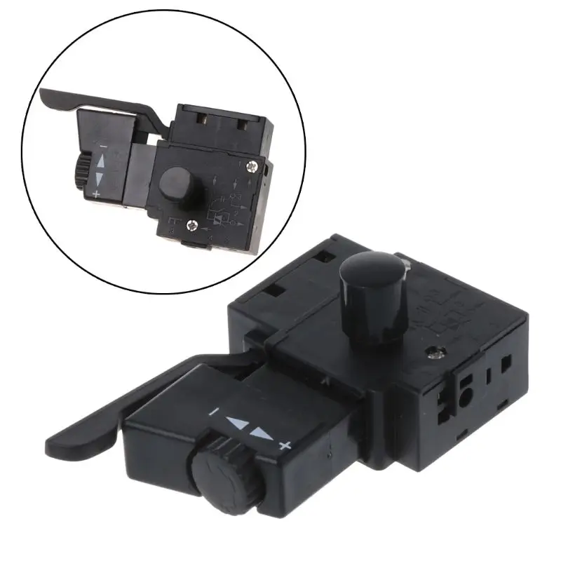 

1PC FA2-6/1BEK Lock on Power Tool Electric Drill Speed Control Trigger Button Switch