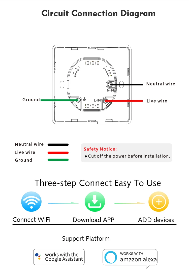 TOBAGO EU настенная розетка Универсальная умная Wifi электрическая розетка поддержка Evergy функция монитора и Магнитное реле с фиксацией