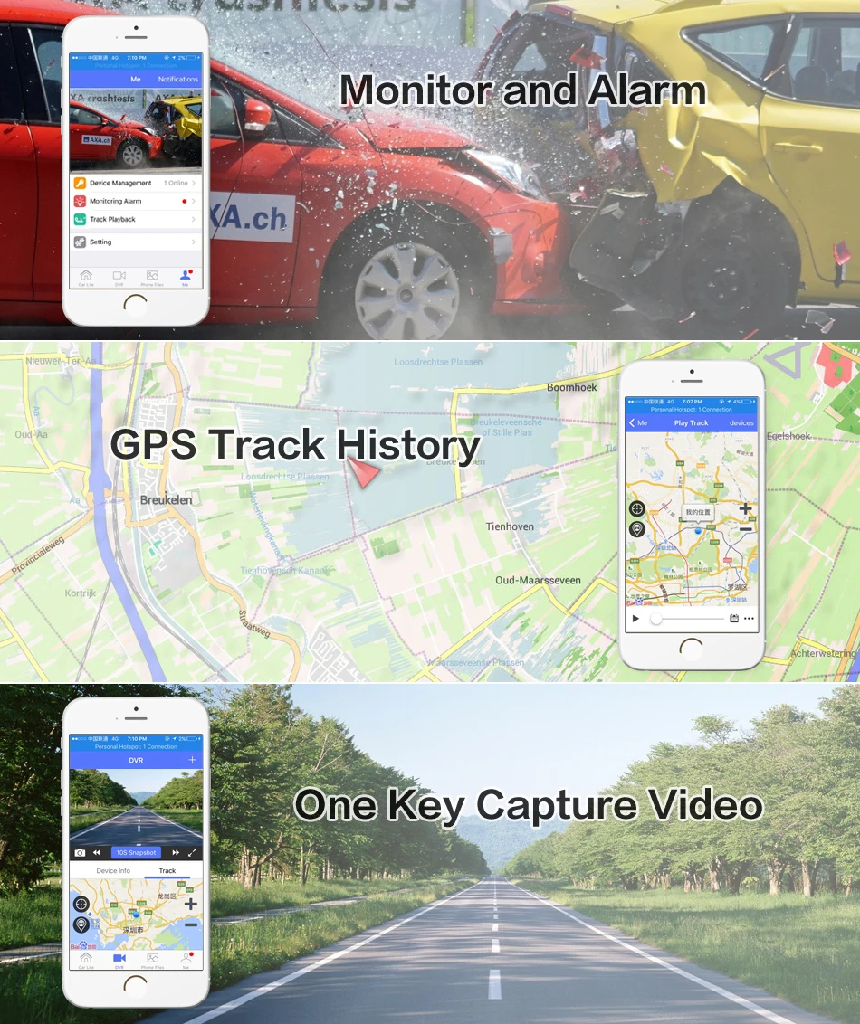 4 г ADAS Видеорегистраторы для автомобилей GPS навигатор Камера 6.84 &quotAndroid 5.0 Bluetooth HD