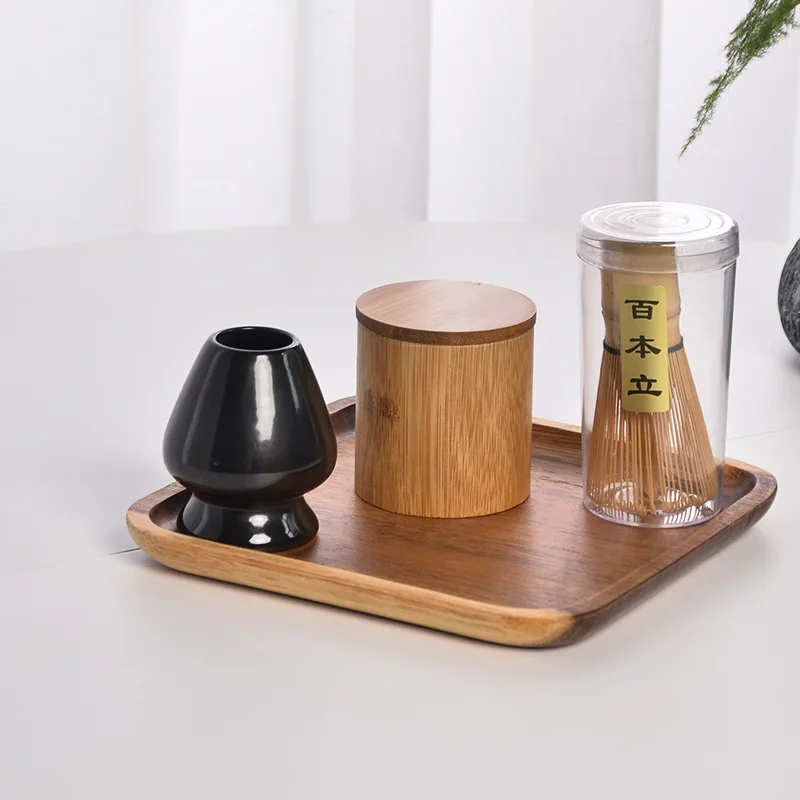 Style I TANGPIN традиционный matcha подарочный набор Натуральный Бамбуковый веничек для чая «маття» ceremic венчик chasen Holder Японские чайные сервизы - Цвет: Style I