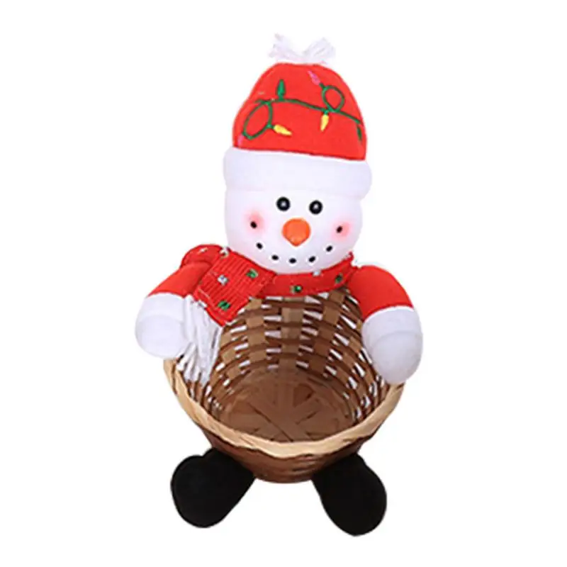

Hot sale Christmas Decoration Large Size Candy Basket Desktop Decoration Children's Candy Basket