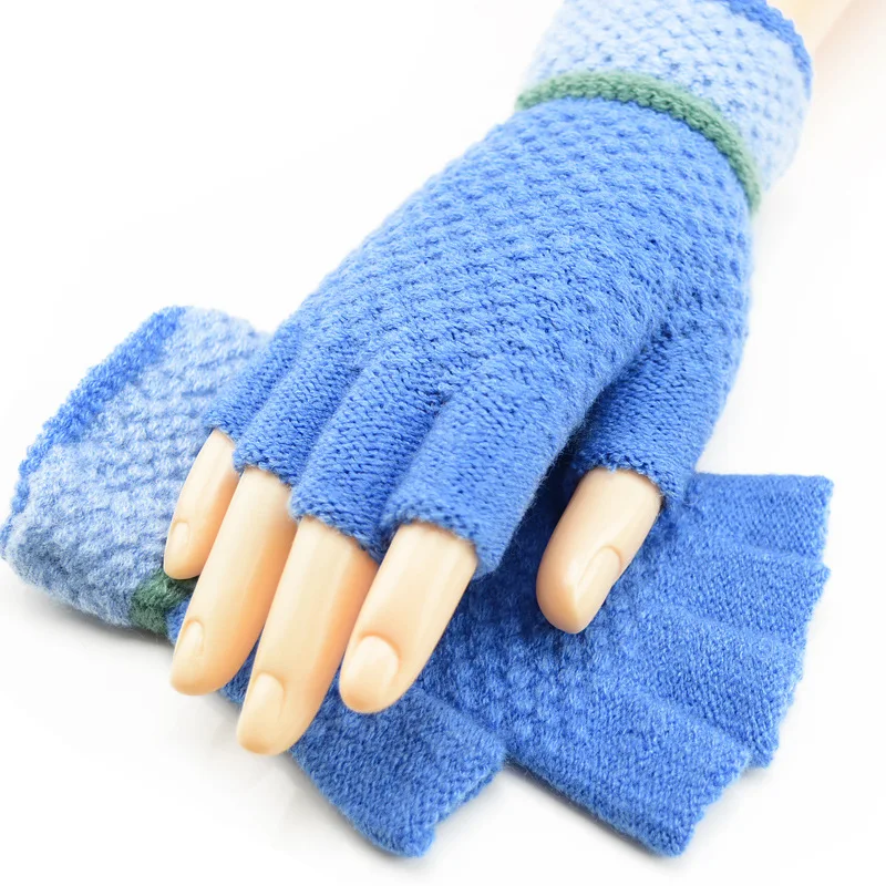 

YRRETY Half Finger Female Warm Gloves Fashion Women Velvet Fingerless Sports Outdoor Soft Winter Hand Wrist Autumn Mittens New