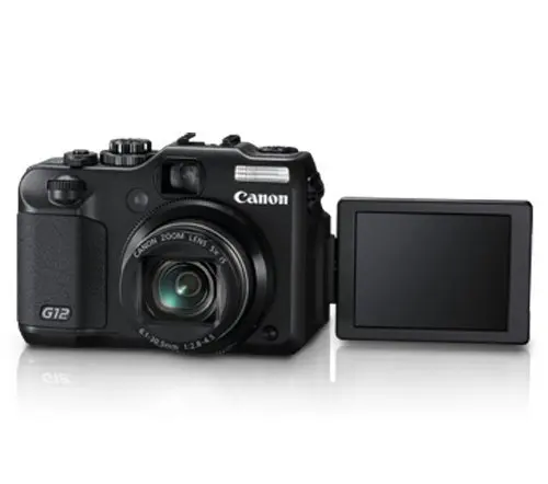 Б/у, Canon, G12 10 MP цифровая камера с 5x оптическим стабилизатором изображения и 2,8 дюймов с переменным углом наклона с ЖК-дисплеем