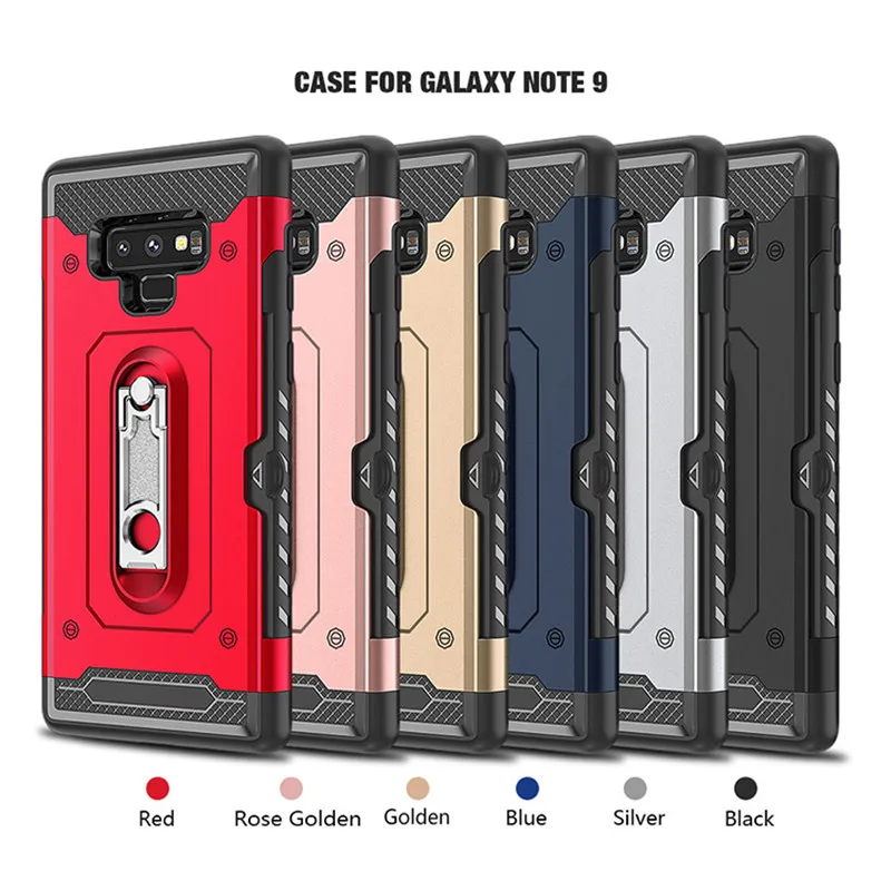 Чехол для Samsung s10 5G s8 s9 Plus S10lite S10E note8 note9 A6Plus с отделением карт противоударный