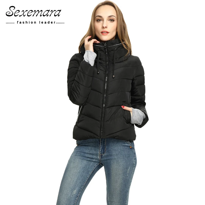 Женская зимняя куртка на молнии парка утепленная верхняя одежда Анорак короткие