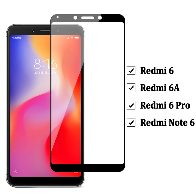 Защитное стекло на Ksiomi Redmi 6 защитная пленка для экрана Xiaomi Red Mi 6A Note Pro | Мобильные