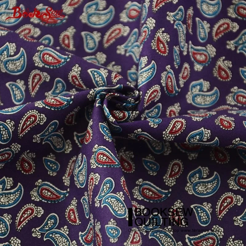Booksew хлопок поплин Ткань Новинка Постельные принадлежности Шет фиолетовое