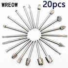 Фрезерный вращающийся инструмент из быстрорежущей стали, 20 шт.компл.