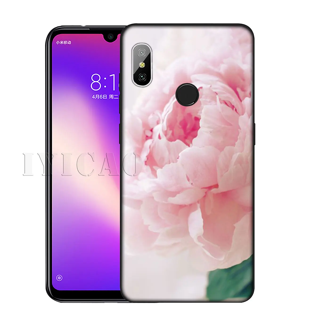 IYICAO красивый мягкий силиконовый чехол для телефона с розами Xiaomi Redmi K20 8A 7A 6A 5A S2 4X 4A