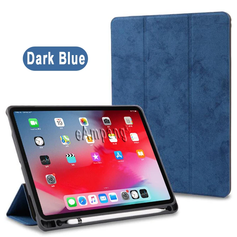 Чехол для Apple iPad Pro 12,9 12," Чехол Премиум кожа крокодиловый узор Смарт бодрствующий сон Funda+ карандаш держатель