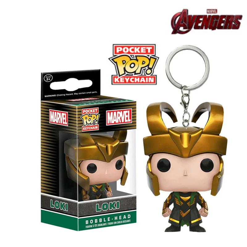 FUNKO POP Marvel Мстители: эндшпиль Тор Локи танос Веном Дэдпул Лига Справедливости Карманный Брелок фигурка игрушки для мальчиков - Цвет: Армейский зеленый