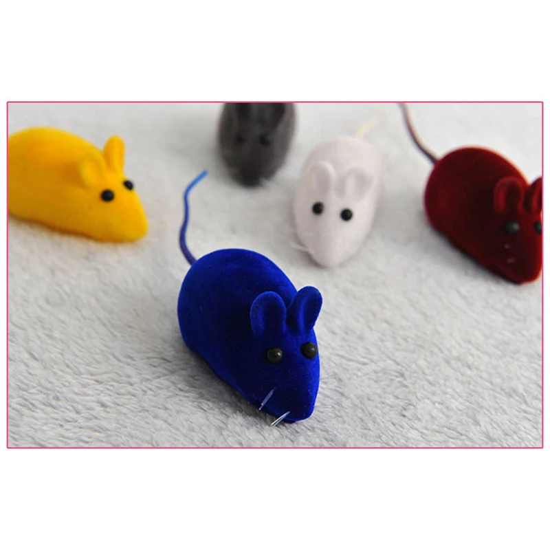 1 шт. игрушка для кошек милая маленькая котенка собак из ПВХ накладная мышь крыса