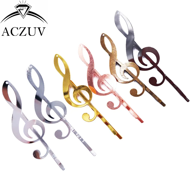 100piece 19*53mm Music Hairpin Accessory Hair Cips Barrette DIY Accessories Hairpins For Women Jewelry Findings FJT004 | Украшения и