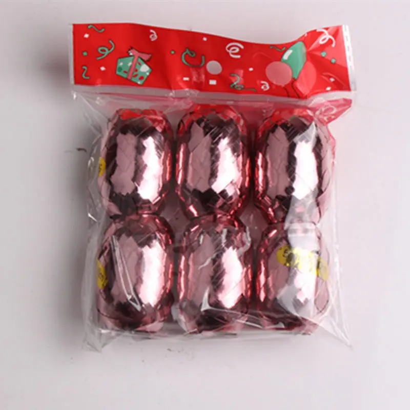 rose red XXPWJ 6 шт./лот 5 мм* 10 м ленты для воздушных шаров Праздничная Вечеринка свадебные украшения высокое качество - Цвет: rose red