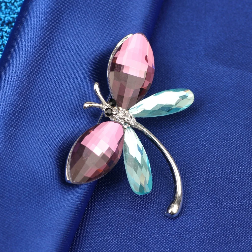 Женская Брошь в виде стрекозы с кристаллами|dragonfly brooch|crystal dragonfly broochbrooches for women |