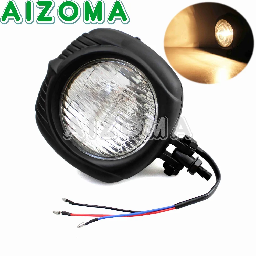 4 5 '&#x27Cafe Racer винтажный Ретро головной свет мотоциклы герметичный луч