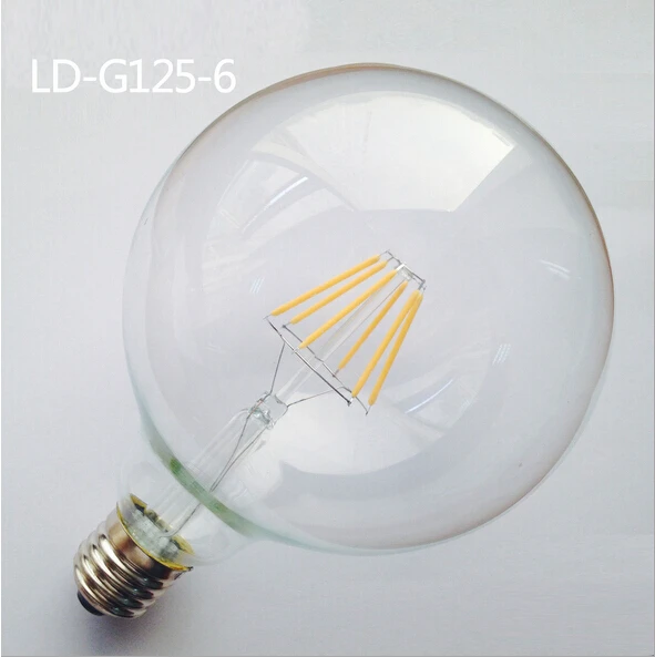 Диммируемая/недиаммируемая Светодиодная лампа накаливания G125 4 Вт 6 8 10 E27 220 в 230 240