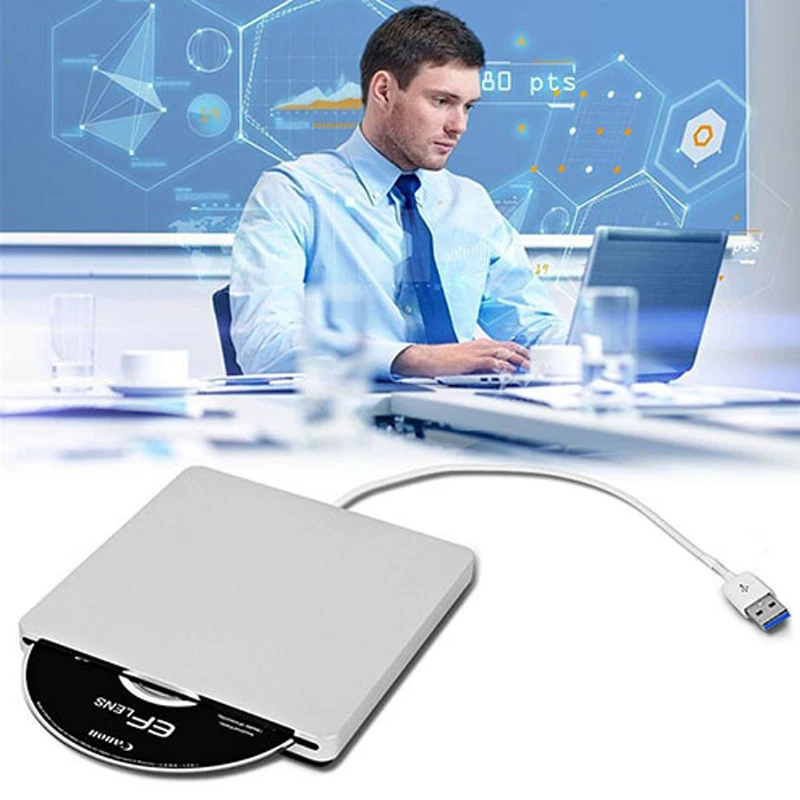 YAHEY Blu-Ray дисплей Комбинированный привод 2019 USB 3 0 внешняя DVD горелка BD-ROM DVD-RW