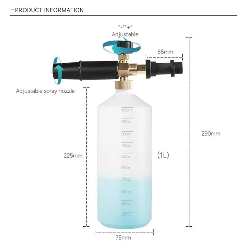 Foam Gun High Pressure for Karcher K2- K7 Series Snow Foam Lance Professional Foam Generator Car Washer Cleaning Gun Dropship