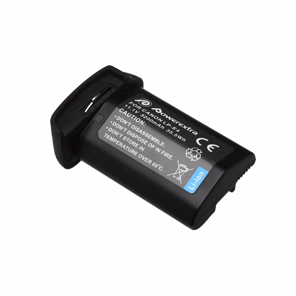 Powerextra LP-E4 3200 mAh 11 1 v литий-ионный Аккумулятор для Canon EOS 1D Mark 3 III 1DX 4 IV DSLR Аккумуляторы