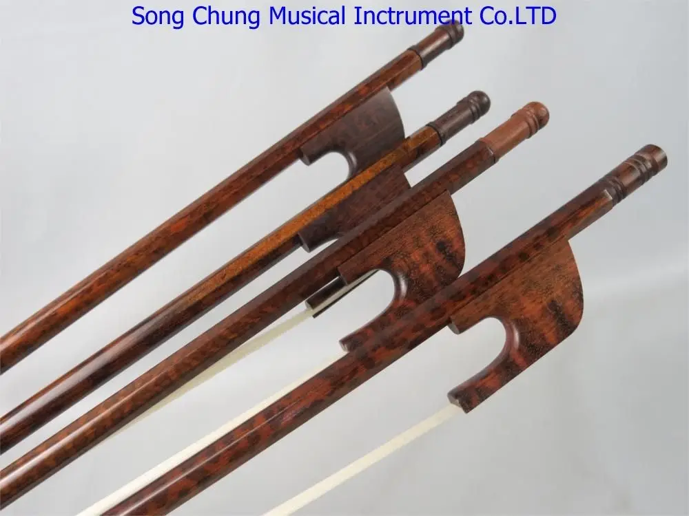 

4 шт. крепкий барокко snakewood 4/4 виолончель лук, snakewood Лягушка
