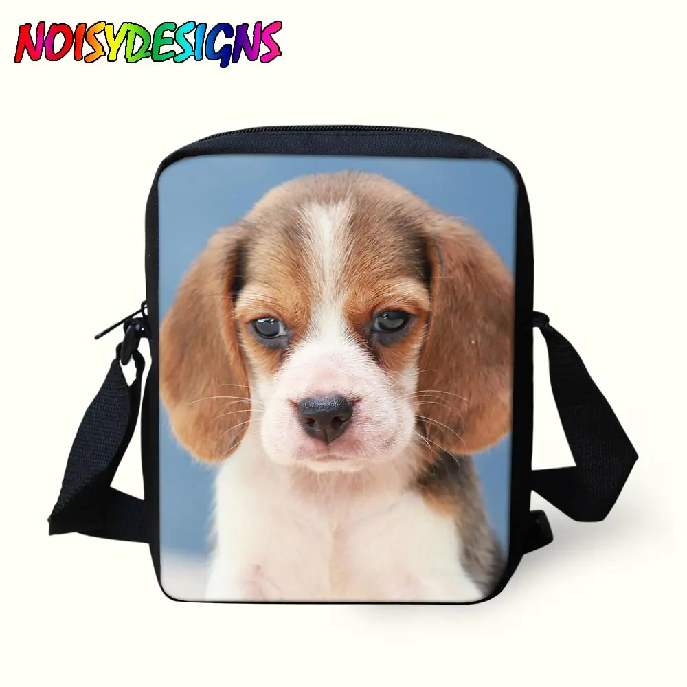 Kawaii 3D Животные Beagle с принтом собаки школьные ранцы для мальчиков и девочек