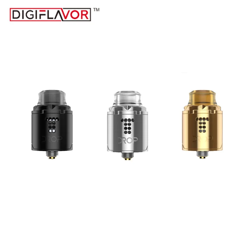 Оригинал Digiflavor Drop Solo RDA одинарная катушка 22 мм две крышки стандартная электронная