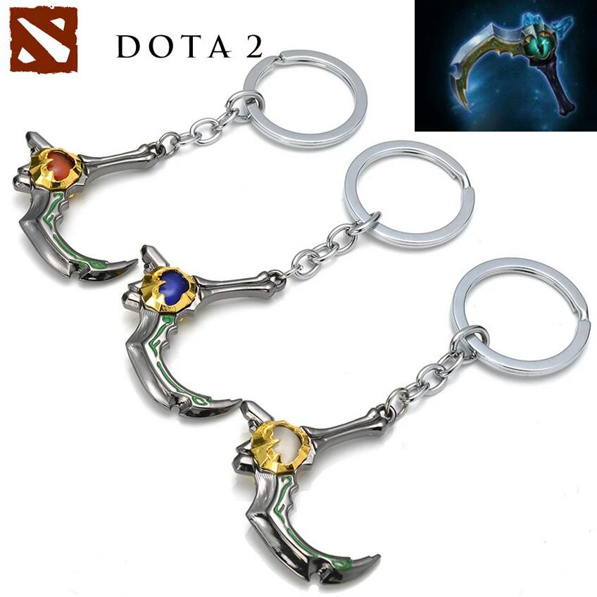 [DOTA 2] Slark оружия игрушечный брелок редкая Модель лезвия Skadi из цинкового сплава