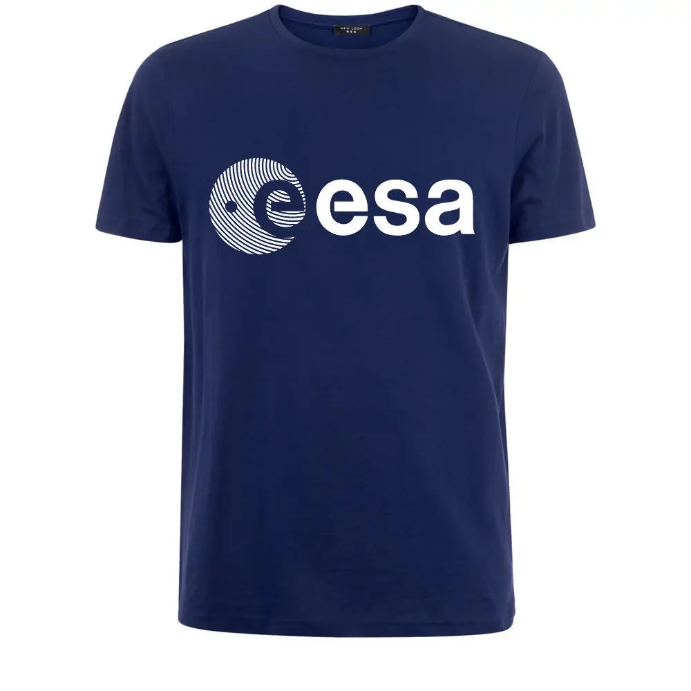 Фото Esa Европейская космическая агентство Symbo Nerd Geek мужская белая футболка Бесплатная