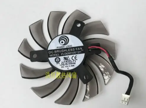 8010 PLD08010S12H 12V 0.25A 2/3 линейный вентилятор для видеокарты|Кулеры и системы охлаждения
