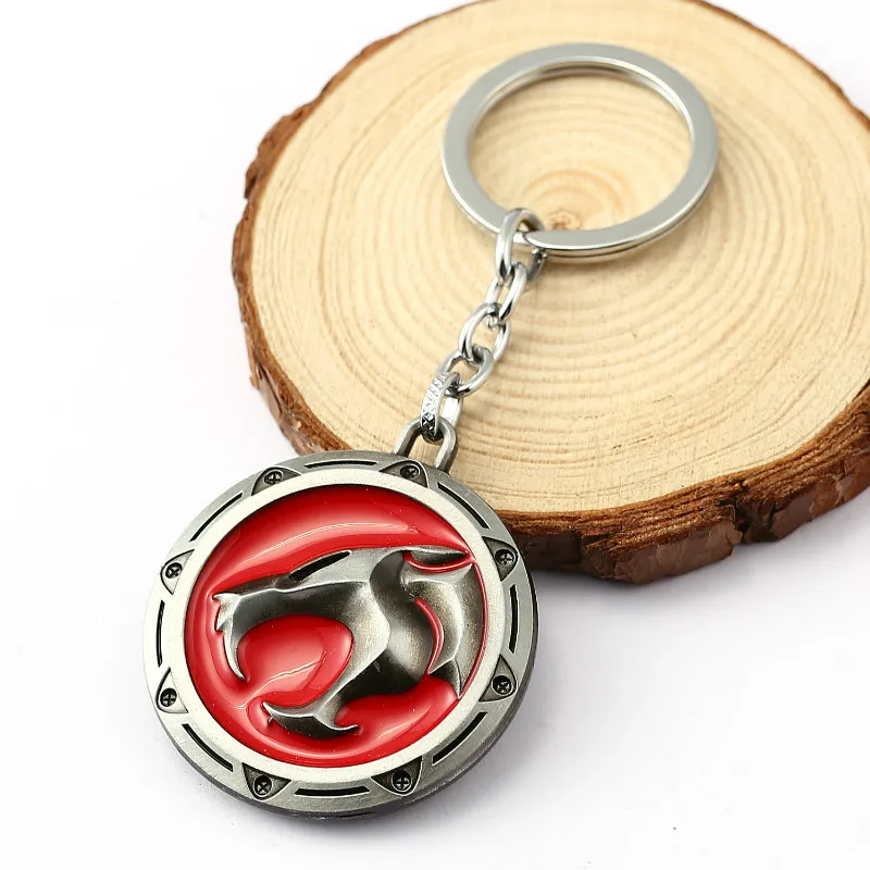 

HSIC Fans Gifts 3D Thundercats Keychain Metal Key Rings For Men Women Chaveiro Key Chain Jewelry for Xmas 2 Colors HC10868