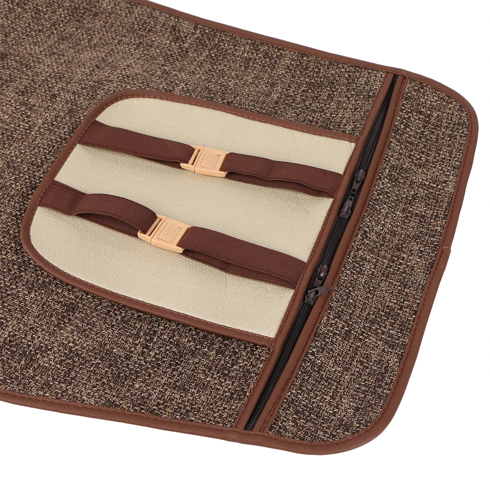 Однашка автокресла мат может стираться в машинке / Искусственный лён Одиночные авточехлы Подходят для большинства грузовиков, внедорожников или фургонов.