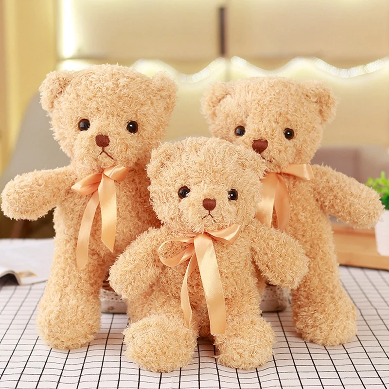 1PC Lovely Teddy Bear Plush Doll Kawaii Stuffed Soft Animal Toy for Kids Baby Children Birthday Gift Valentine's 30CM | Игрушки и