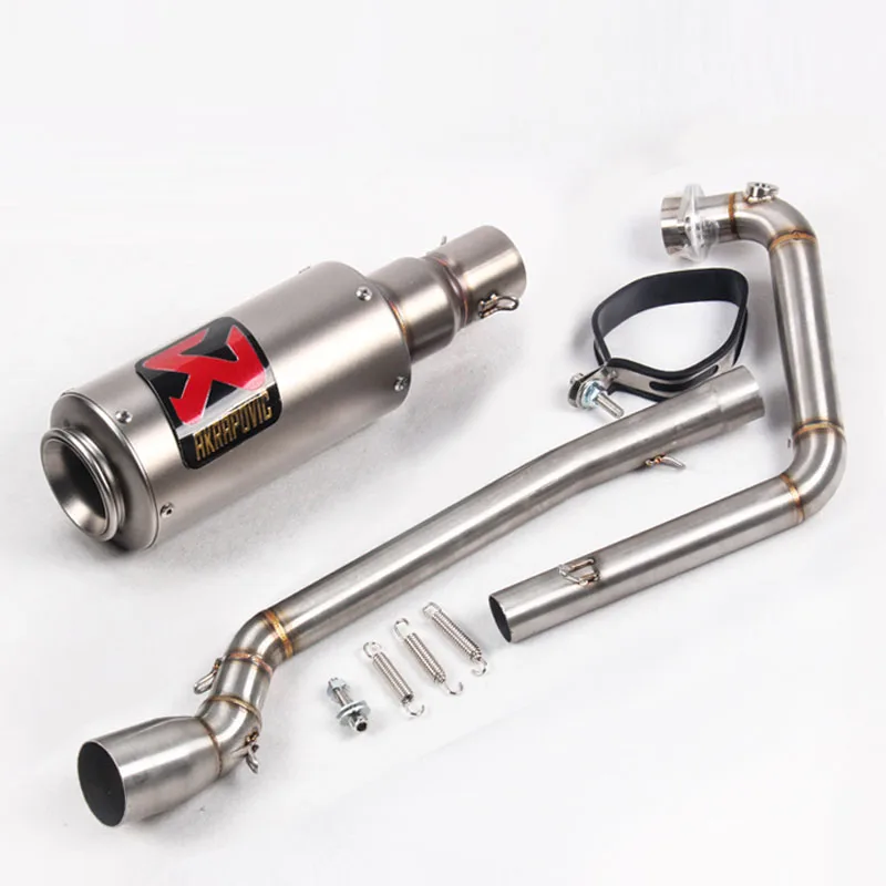 Выхлоп без шнуровки для Suzuki GSX150R мотоцикл Akrapovic выхлопная труба глушителя полная