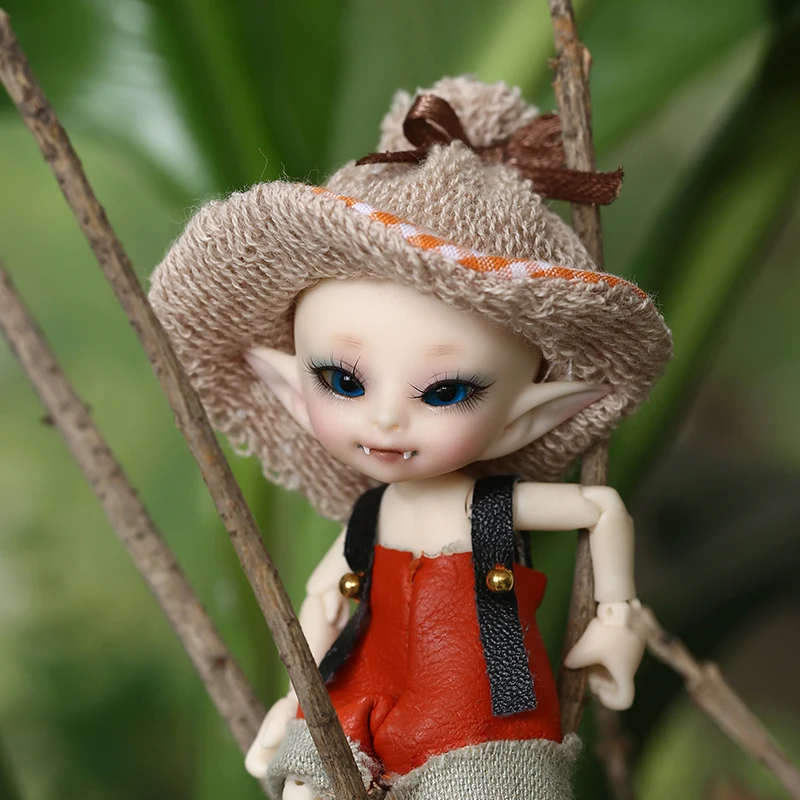 Бесплатная доставка Fairyland Realpuki AkiA 1/13 кукла BJD розовая улыбка Эльфов игрушки для