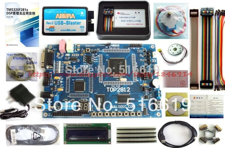 

Free shipping DSP2812 board 00IC TOP2812 TMS320F2812 Learning board DSP kit
