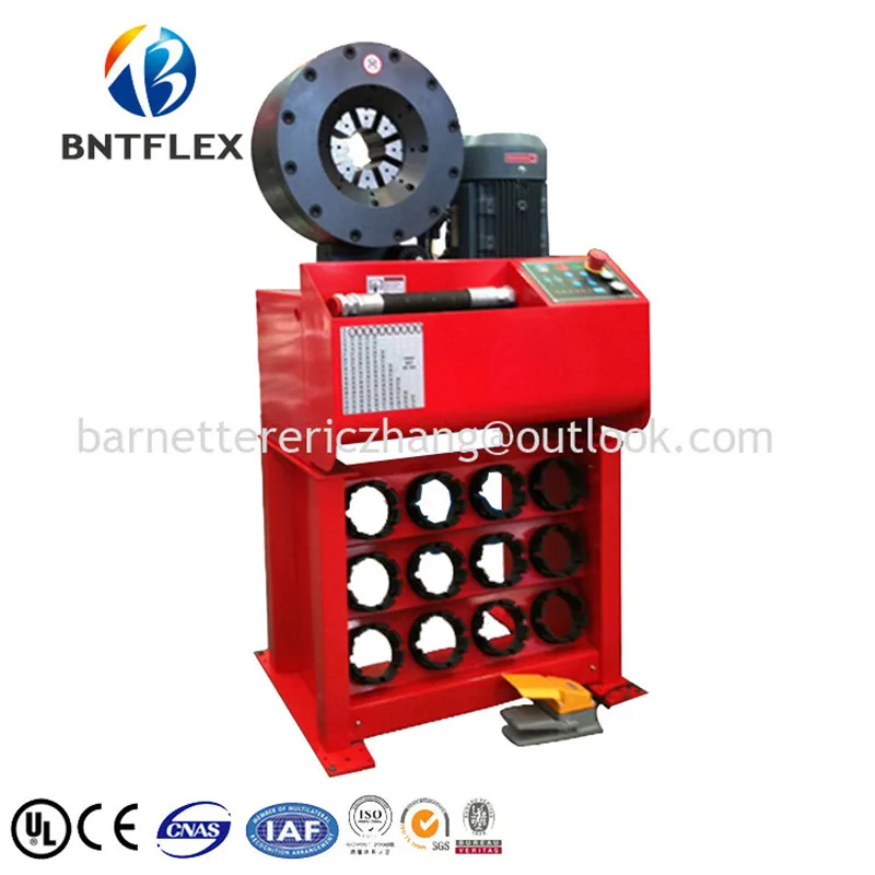 

High efficency of good commodities! CNC hydraulic crimping machine for fittings 4-102mm with 16 sets dies quick change tool